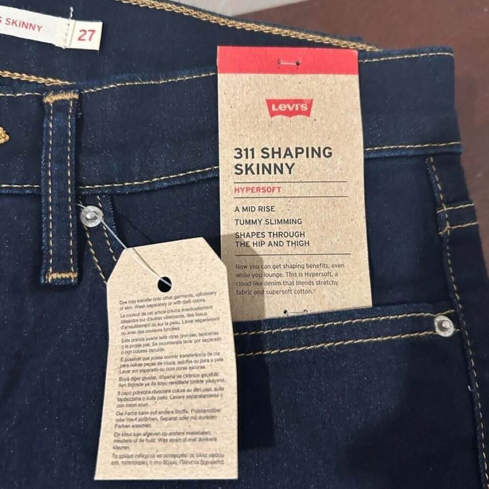 Levi's 311 Shaping Skinny Jeans Size 4 Short W27 L28 Hypersoft